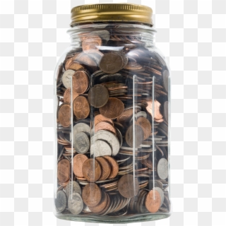 Download Packed In A Jar Of Coins Png Images Background - Coins In A Jar Transparent, Png Download