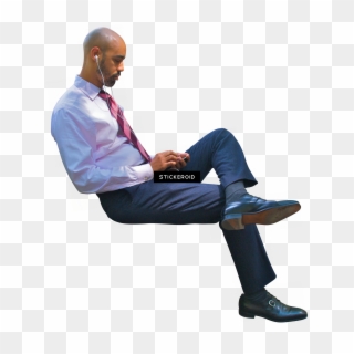 Sitting Businessman Man , Png Download, Transparent Png