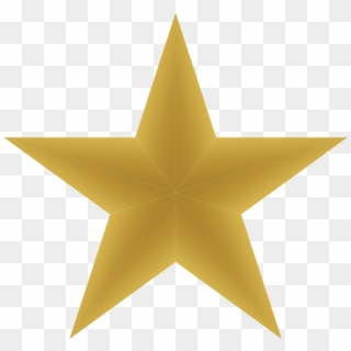 Shooting Star Clipart Golden Star - Gold Gradient Star, HD Png Download