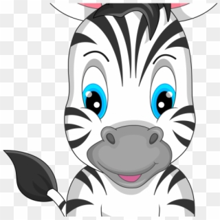 Jackass Clipart Shrek Character - Baby Zebra Cartoon, HD Png Download