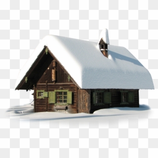 Transparent Winter House With Snow - Merry Christmas Wishes Whatsapp Status, HD Png Download