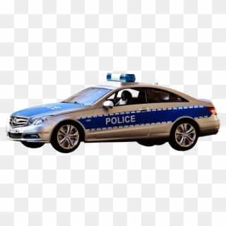 Police Car, Police, Blue Light, Toys, Mercedes, Auto - Police Car, HD Png Download