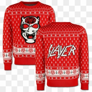 White Demon Holiday Sweater - Slayer Sweater, HD Png Download