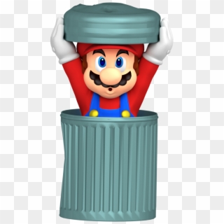 Super Mario Advance Trash Can Recreation Render By - Mario Trash Can, HD Png Download