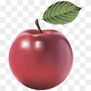 Large Red Painted Apple Png Clipart - Apple Image Without Background, Transparent Png