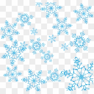 Snowflake Blue - Copos De Nieve Vector Png, Transparent Png