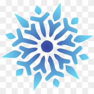 Blue Snowflake Free Clipart - Snowflake Clipart Free No Background, HD Png Download