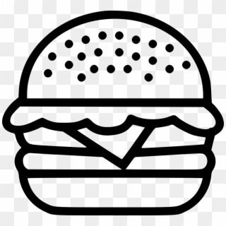 Hamburger Svg Junk Food - Burger Icon Png, Transparent Png
