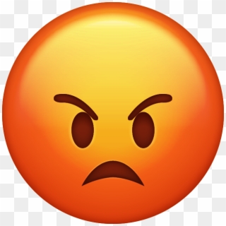 Emoji Clipart Iphone - Iphone Angry Face Emoji, HD Png Download