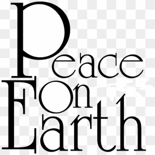 Peace On Earth Black And White, HD Png Download