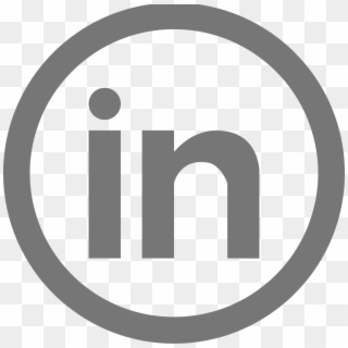 linkedin logo white circle