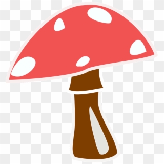 Mushroom Toadstool Red Cap Top Spotted Forest - Clip Art, HD Png Download