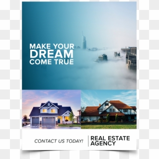 Real Estate Flyer Templates - House, HD Png Download
