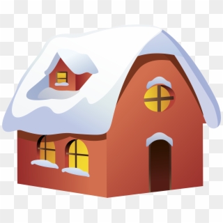 Winter House Transparent Png Clip Art Image, Png Download