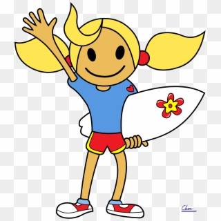 Surfer Girl From Summerland By Digbio - Surfer Girl Logo Png, Transparent Png