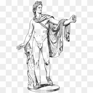 Apollo Deity God Greek Myth Mythology Olympian - Greek God Png, Transparent Png