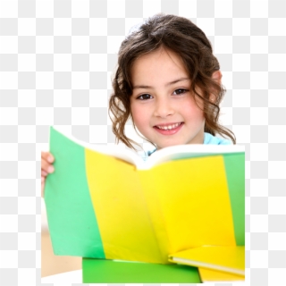 Happy Mppmg Girl Reading - Happy Girl Reading, HD Png Download