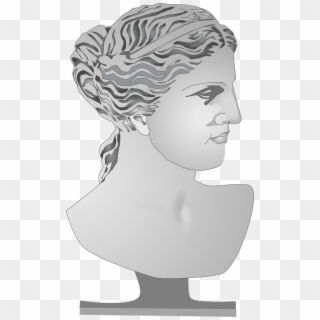 Greek Goddess Bust - Αρχαιεσ Ελληνιδεσ, HD Png Download