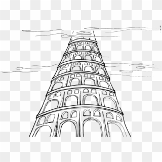 Is The Blockchain Amp Cryptocurrency The New Tower - Tower Of Babel Drawing, HD Png Download