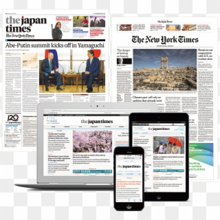 Print Subscribers Get The Daily Home Delivery Of Both - New York Times, HD Png Download