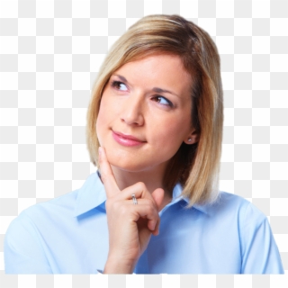 Thinking-about - Thinking Woman, HD Png Download
