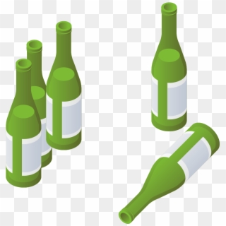 Beer Pattern Transprent - Cartoon Wine Bottles Png, Transparent Png