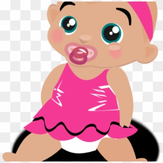 Baby Girl Clipart Free Ba Girl Clipart At Getdrawings - Baby Black Girl Clipart, HD Png Download