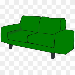 Sofa Transparent Cartoon - Couch Clipart, HD Png Download