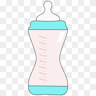Baby Girl Bottle Clipart - رسم ببرونة اطفال, HD Png Download