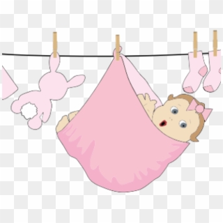 Clipart Wallpaper Blink - Clothesline Baby Clothes Clip Art, HD Png Download