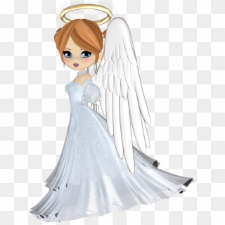 Beautiful White Angel Png Clipart - Cartoon, Transparent Png