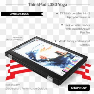 Thinkpad L380 Yoga - Lenovo Thinkpad L380 20m7s01n00, HD Png Download