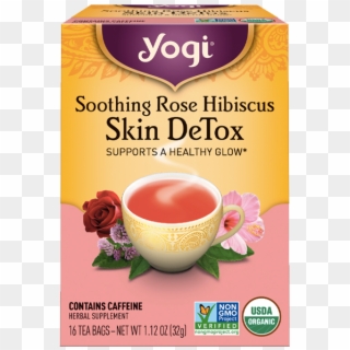 Yogi Tea, Soothing Hibiscus Skin Detox - Yogi Immune Support Tea, HD Png Download