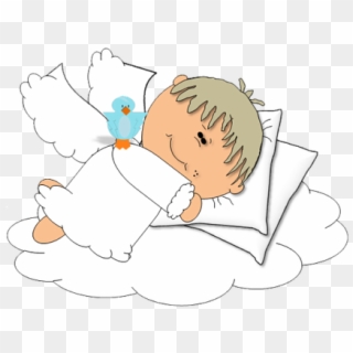 Sweet Dreams Angel Baby Cartoon Sleep Happy - First Communion, HD Png Download