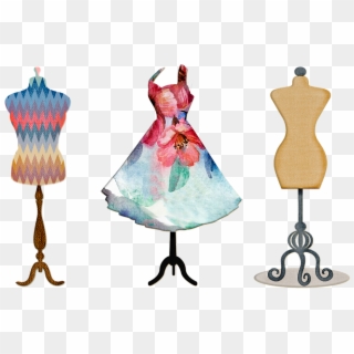 Formulário Do Vestido, Costura, Costureira, Vintage - Fashion Mannequin Dress, HD Png Download
