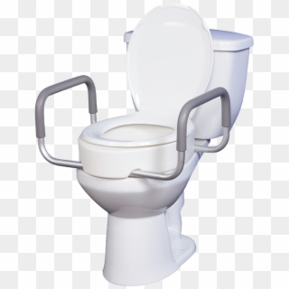 Premium Toilet Seat Riser With Removable Arms - Toilet Seat Riser, HD Png Download