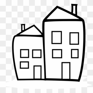 Small - Small Building Clipart Black And White, HD Png Download