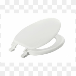 19 Inch White Round Edge Toilet Lid - Toilet Seat, HD Png Download