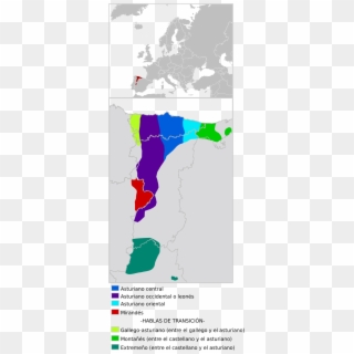 Astur-leonese Languages - Asturian Language Map, HD Png Download
