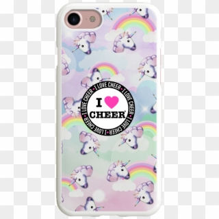 Unicorn Sky I Love Cheer® Phone Case - Mobile Phone Case, HD Png Download