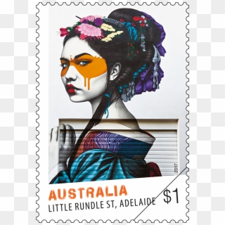 Street Art, Little Rundle Street, Adelaide - Fin Dac Street Artist, HD Png Download