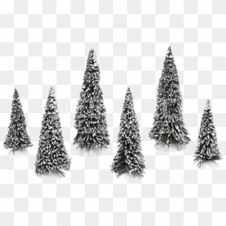 Snow Covered Pines - Christmas Tree, HD Png Download
