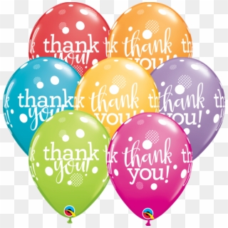 11 Thank You Dots Upong Dots Latex Balloons - Balloon, HD Png Download