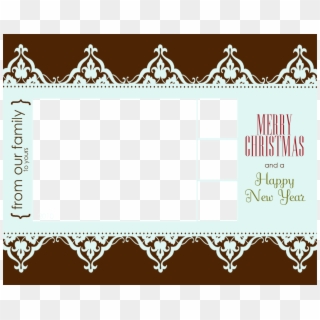 Best Solutions Of Free Christmas Card Templates Excellent - Christmas Card Template Translaeent, HD Png Download