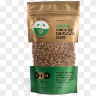 Sprouted & Raw Organic Sunflower Seeds 250g - Emmer, HD Png Download