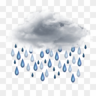 #ftestickers #clipart #cloud #rain #raindrops - Transparent Background Rain Clipart, HD Png Download