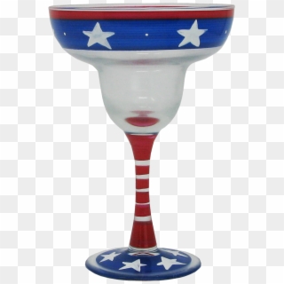 Stars/stripes Margarita Glass Patriotic Collection - Wine Glass, HD Png Download
