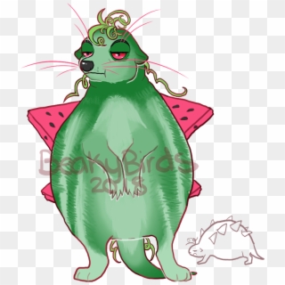 See This Grumpy Little Watermelon Bro It's A Bit Of - Cartoon, HD Png Download