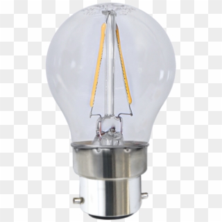 Led Lamp B22 G45 Filament - Incandescent Light Bulb, HD Png Download