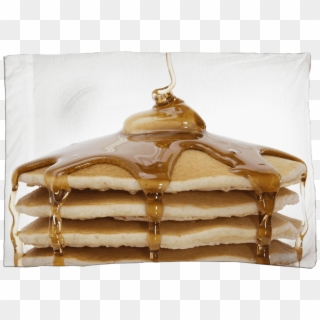 Pancake Stack Pillow Case - Pancake With Pouring Syrup, HD Png Download